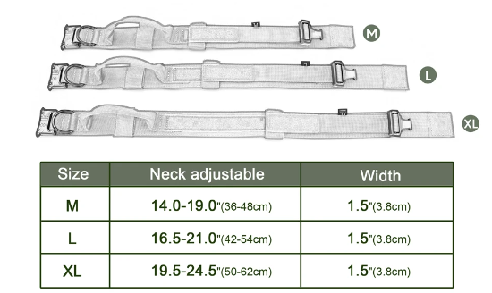 Military Tactical Dog Collar