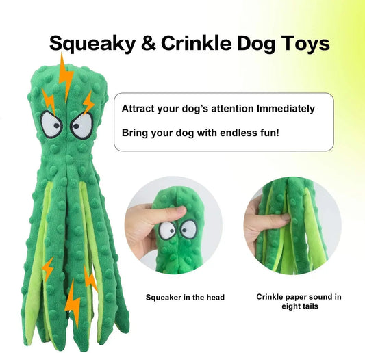 Dog Squeaky Toy Octopus