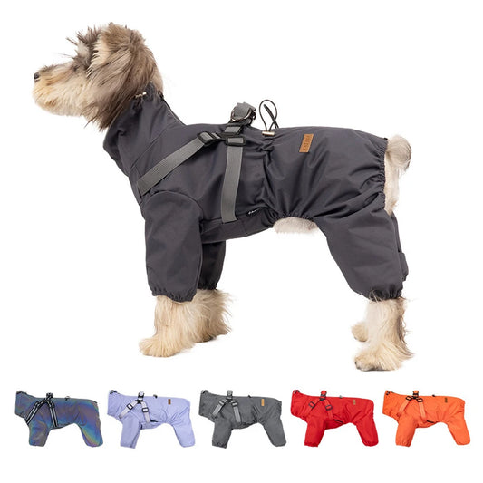 Dog Raincoat with Harness