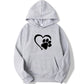 Paw Print Long Sleeve Hoodie