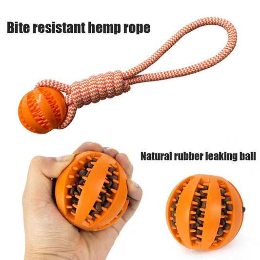 Treat rope ball