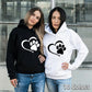 Paw Print Long Sleeve Hoodie